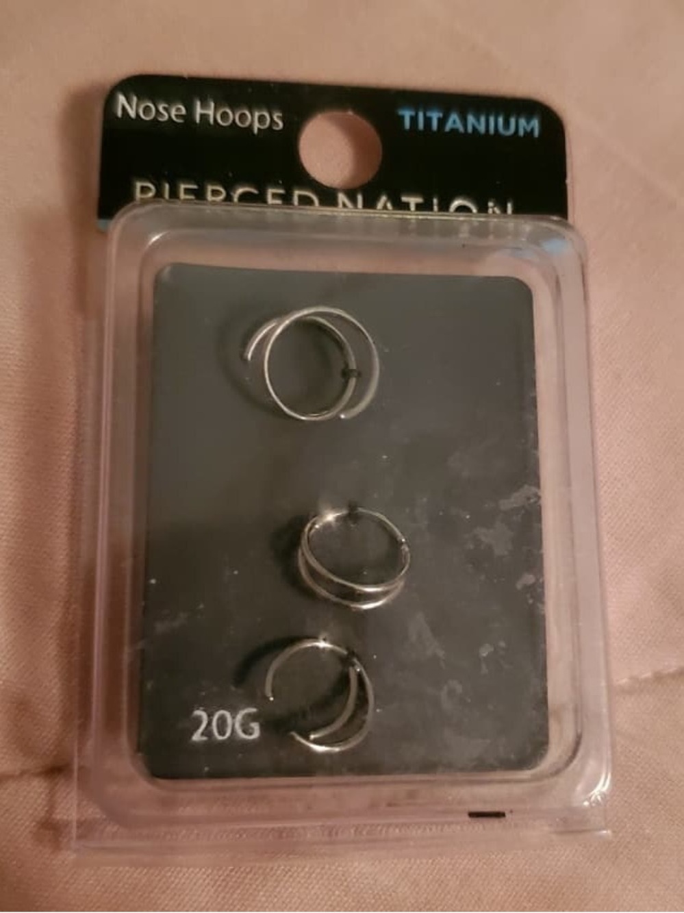 Titanium Nose Hoops - Silver (3 Pack)